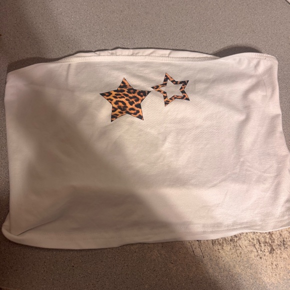 White star print Tube top - Picture 1 of 3